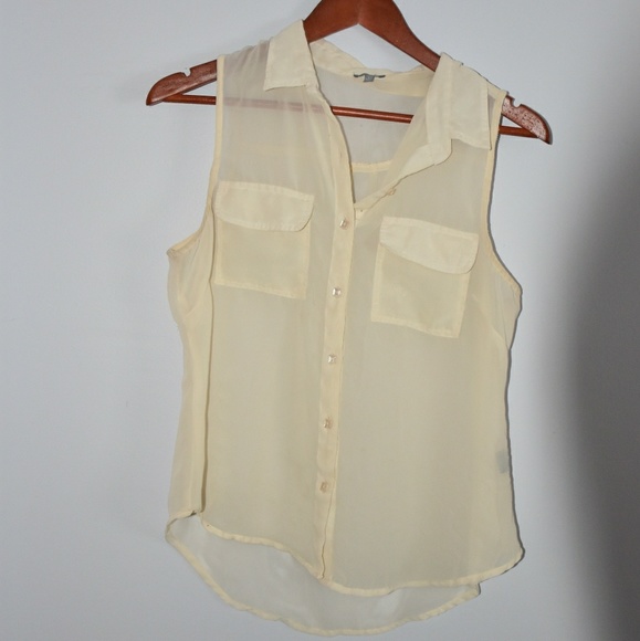 Tops - Shear button up top